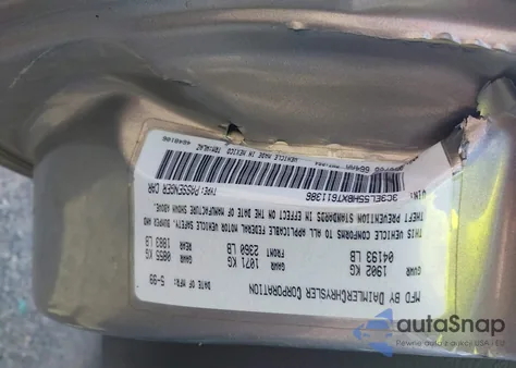 1999 Chrysler Sebring Jxi из США, поврежденный, VIN 3C3EL55H8XT611386